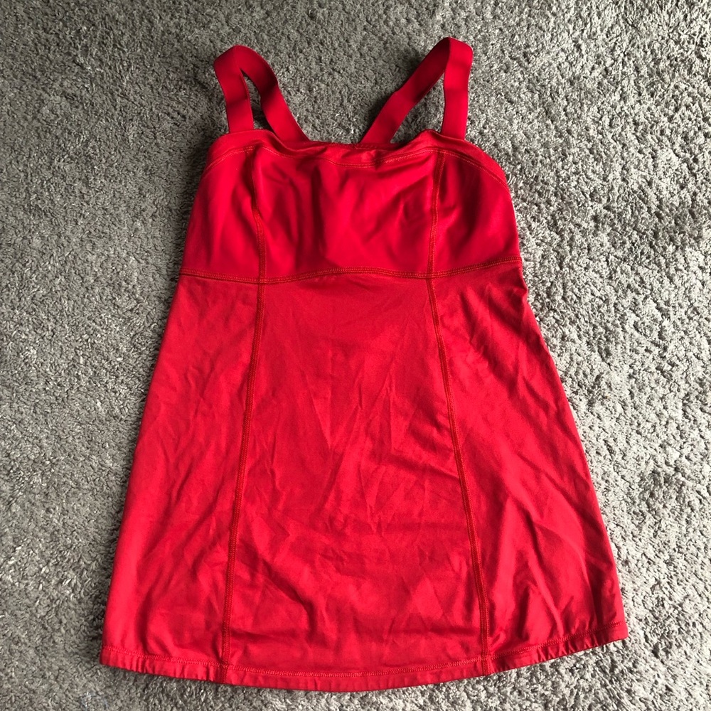 Lululemon Red Tank Top